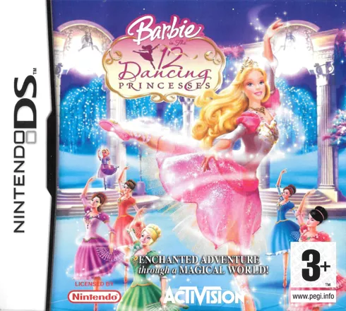 Barbie in The 12 Dancing Princesses Nintendo DS Front Cover