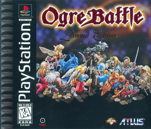 Ogre Battle PlayStation Front Cover