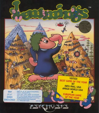 Lemmings DOS Front Cover
