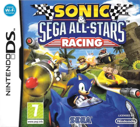 Sonic &#x26; SEGA All-Stars Racing Nintendo DS Front Cover