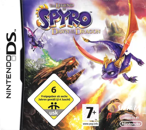 The Legend of Spyro: Dawn of the Dragon Nintendo DS Front Cover