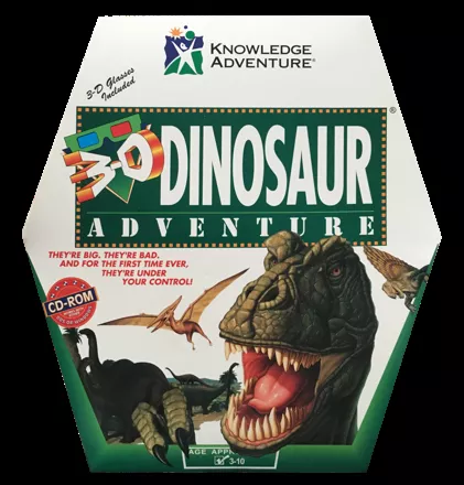 3-D Dinosaur Adventure DOS Front Cover