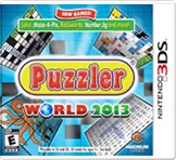 Puzzler World 2013 Nintendo 3DS Front Cover