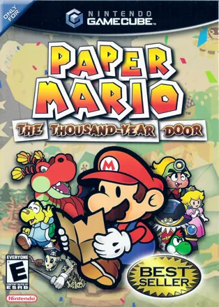 Paper Mario: The Thousand-Year Door GameCube Front Cover