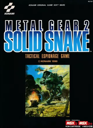 Metal Gear 2: Solid Snake MSX Front Cover