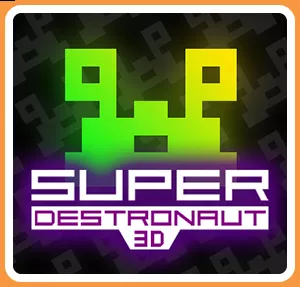 Super Destronaut 3D New Nintendo 3DS Front Cover