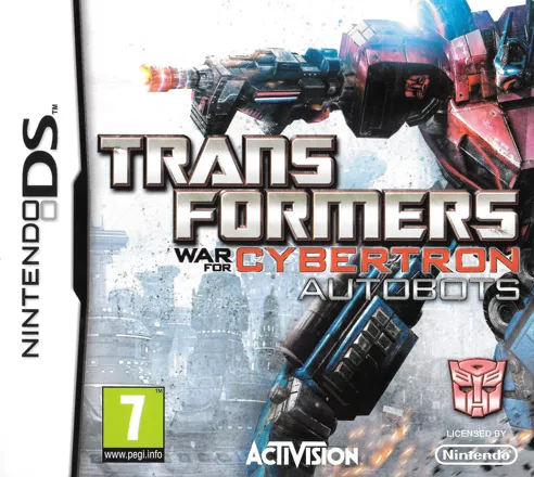 Transformers: War for Cybertron - Autobots Nintendo DS Front Cover