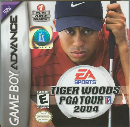 Tiger Woods PGA Tour 2004 Game Boy Advance Front Cover