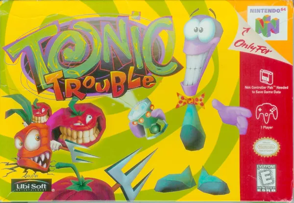 Tonic Trouble Nintendo 64 Front Cover
