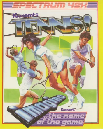Konami&#x27;s Tennis ZX Spectrum Front Cover