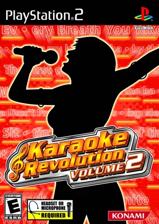 Karaoke Revolution: Volume 2 PlayStation 2 Front Cover