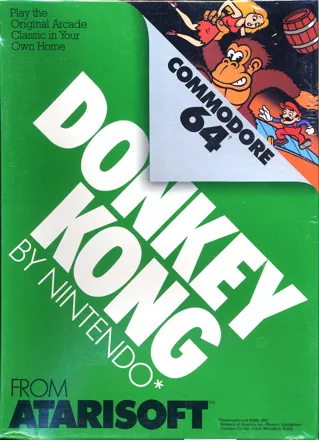 Donkey Kong Commodore 64 Front Cover