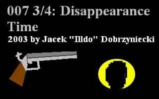 007 3/4: Disappearance Time Windows Front Cover