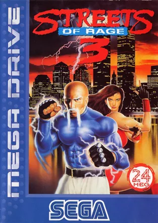 Streets of Rage 3 Genesis Front Cover