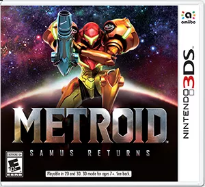 Metroid: Samus Returns Nintendo 3DS Front Cover 1st version