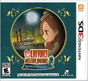 Layton&#x27;s Mystery Journey: Katrielle and the Millionaires&#x27; Conspiracy Nintendo 3DS Front Cover