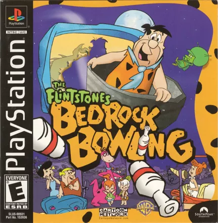 The Flintstones: Bedrock Bowling PlayStation Front Cover