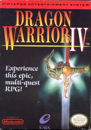 Dragon Warrior IV NES Front Cover