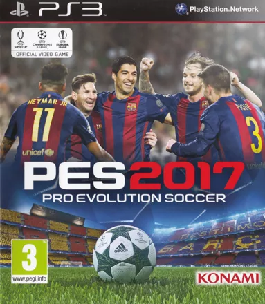 PES 2017: Pro Evolution Soccer PlayStation 3 Front Cover