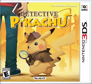 Detective Pikachu Nintendo 3DS Front Cover 1st version