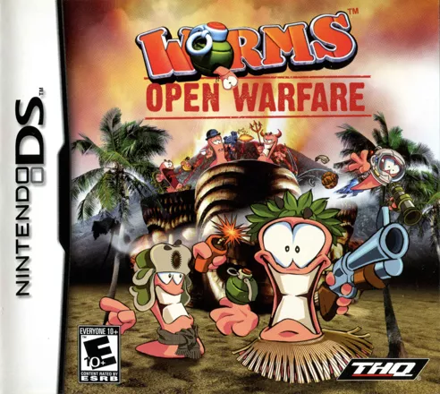 Worms: Open Warfare Nintendo DS Front Cover
