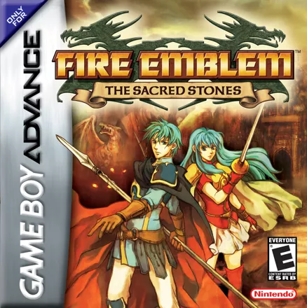 Fire Emblem: The Sacred Stones Game Boy Advance Front Cover