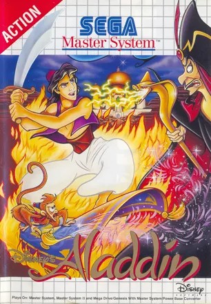 Disney&#x27;s Aladdin SEGA Master System Front Cover