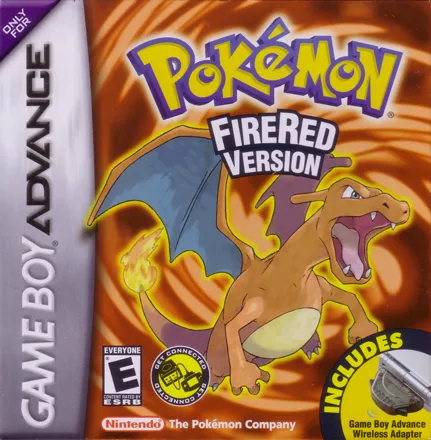 Pok&#xE9;mon FireRed Version Game Boy Advance Front Cover
