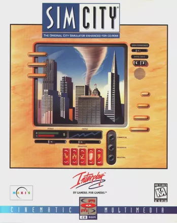 SimCity: Enhanced CD-ROM DOS Front Cover