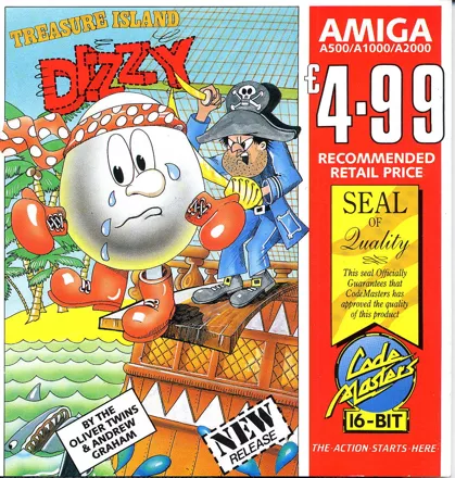 Treasure Island Dizzy Amiga Front Cover
