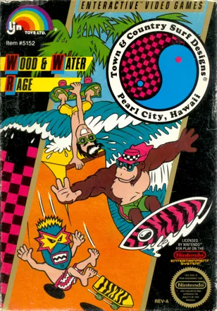 Town &#x26; Country Surf Designs: Wood &#x26; Water Rage NES Front Cover