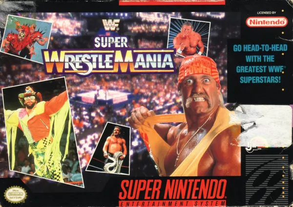 WWF Super WrestleMania SNES Front Cover