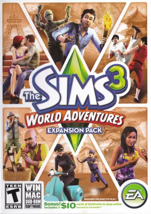 The Sims 3: World Adventures Macintosh Front Cover