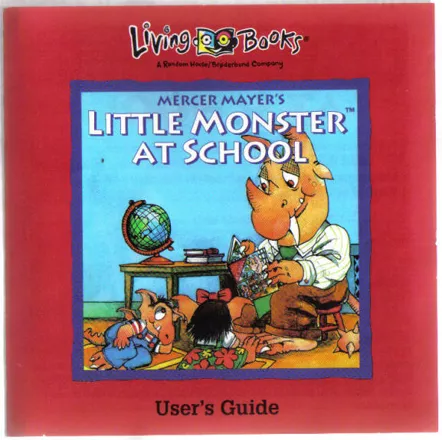 Little Monster at School Windows 3.x Front Cover Also the manual