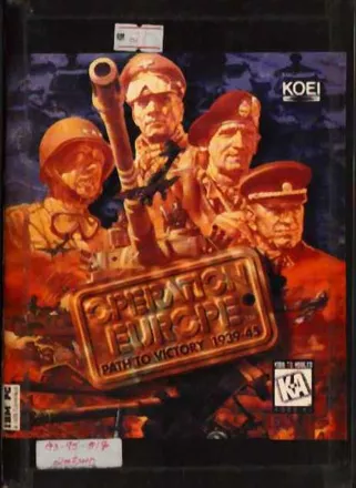 Operation Europe: Path to Victory 1939-45 DOS Front Cover