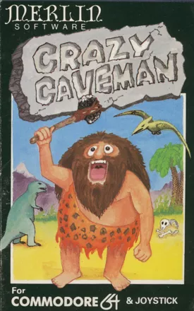 Crazy Caveman Commodore 64 Front Cover