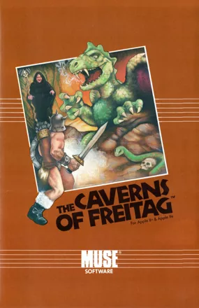 The Caverns of Freitag Apple II Front Cover