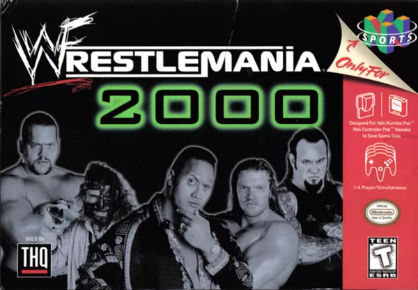 WWF Wrestlemania 2000 Nintendo 64 Front Cover
