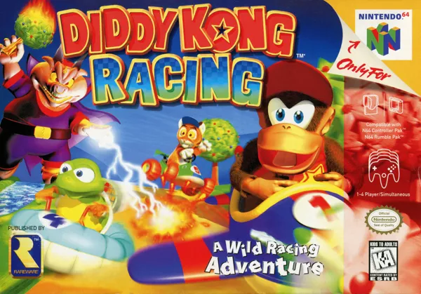 Diddy Kong Racing Nintendo 64 Front Cover