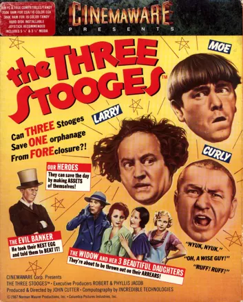 The Three Stooges DOS Front Cover