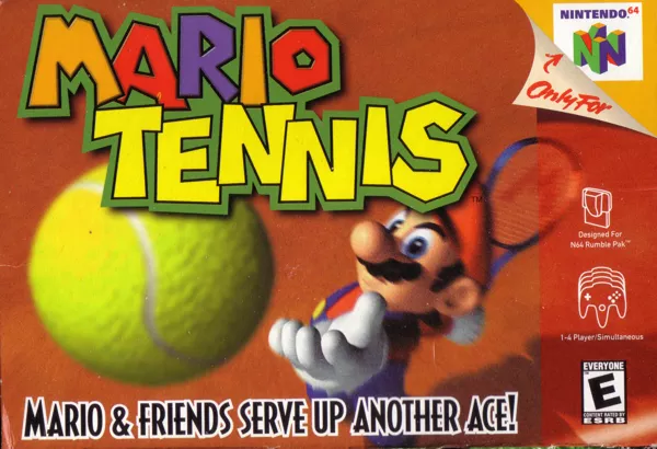 Mario Tennis Nintendo 64 Front Cover