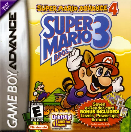 Super Mario Advance 4: Super Mario Bros. 3 Game Boy Advance Front Cover