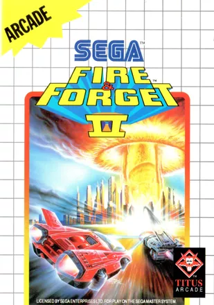 Fire &#x26; Forget II SEGA Master System Front Cover