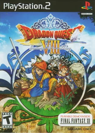 Dragon Quest VIII: Journey of the Cursed King PlayStation 2 Front Cover