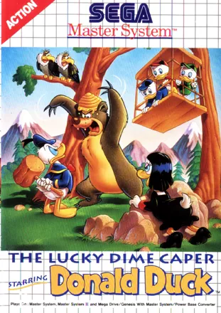 The Lucky Dime Caper starring Donald Duck SEGA Master System Front Cover