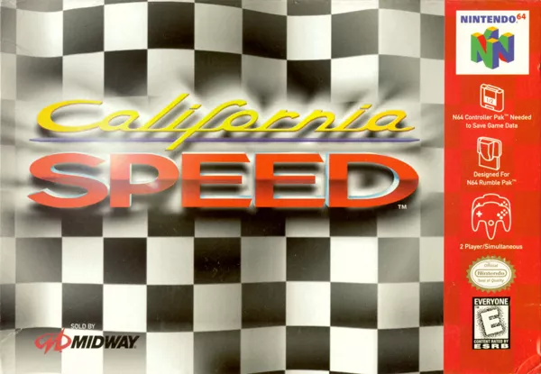 California Speed Nintendo 64 Front Cover