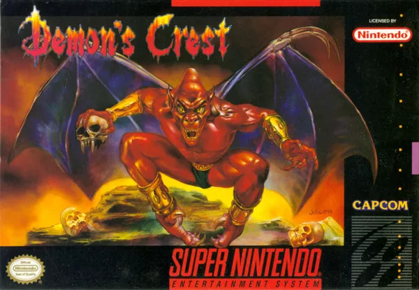 Demon&#x27;s Crest SNES Front Cover