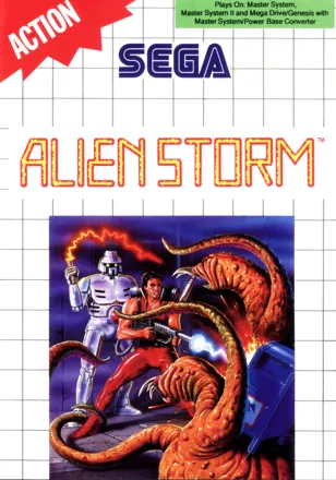 Alien Storm SEGA Master System Front Cover