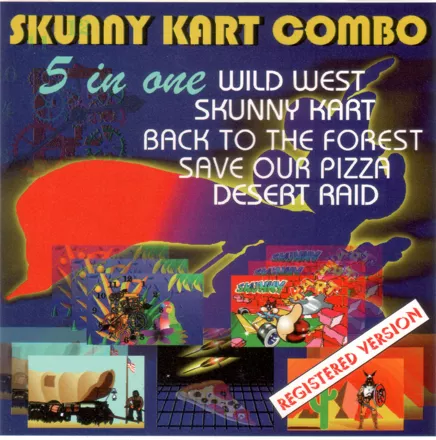 Skunny Kart Combo DOS Front Cover