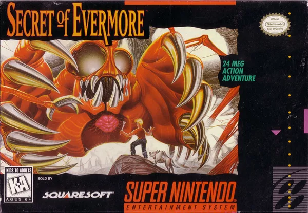 Secret of Evermore SNES Front Cover
